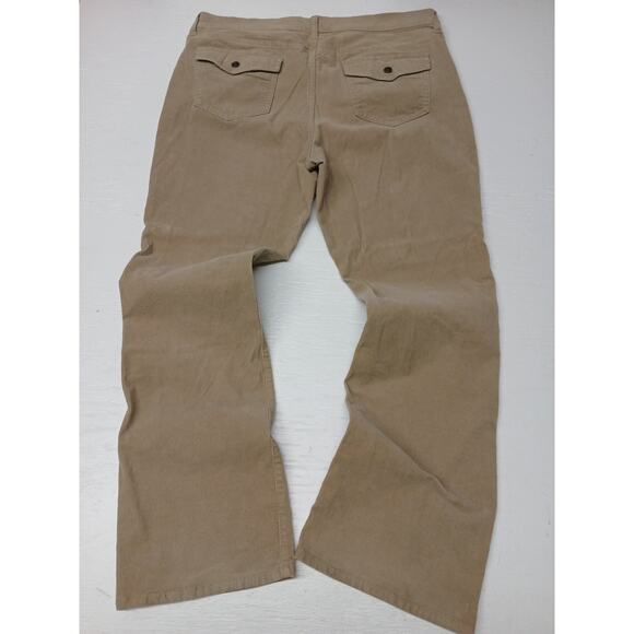 Old Navy Beige 16 Regular Corduroy Khaki Comfor Foit Dress Casual Boot Cut Jeans - Picture 9 of 11